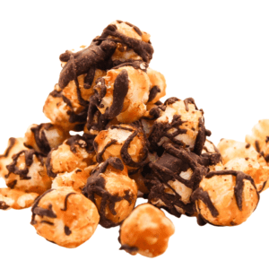 Caramel Dark Chocolate Drizzle Popcorn